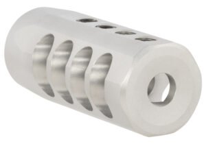 Christensen Arms 8100001702 Side-Baffle  Natural Titanium, 5/8″-24 tpi Threads, 338 Cal (.920″ D Bull barrel)
