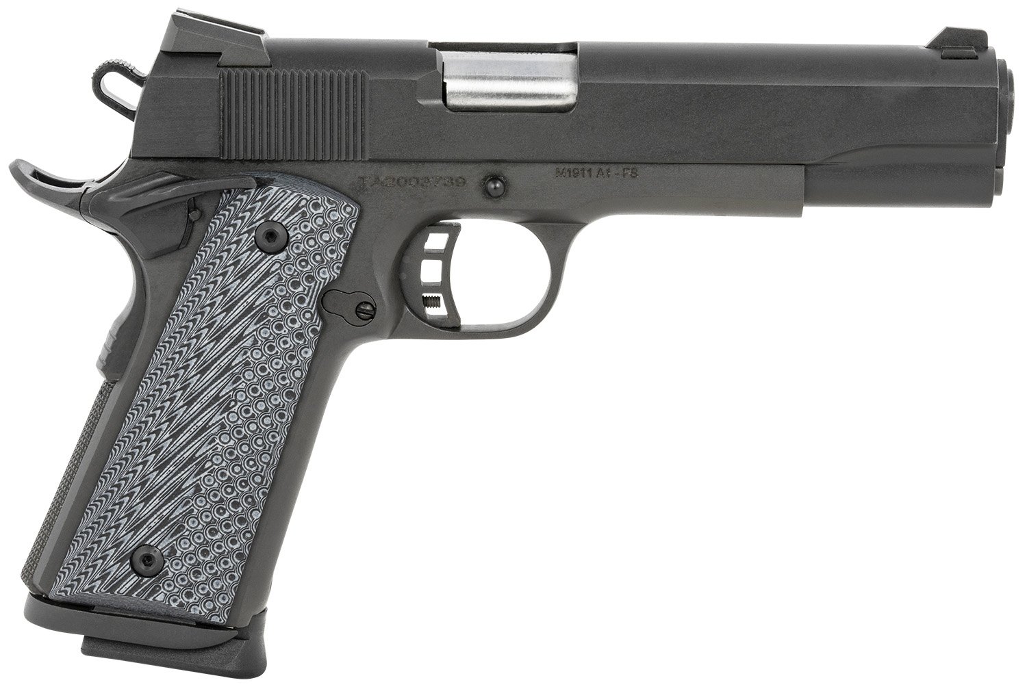 Taylors & Company 230058 Armscor 1911 Tactical Full Size 9mm Luger 8+1, 5″ Stainless Steel Barrel, Black Parkerized Serrated Slide, Black Parkerized Steel Frame w/Beavertail, Gray G10 Grip Taylors & Company 230058 Armscor 1911 Tactical Full Size 9mm Luger 8+1, 5″ Stainless Steel Barrel, Black Parkerized Serrated Slide, Black Parkerized Steel Frame w/Beavertail, Gray G10 Grip