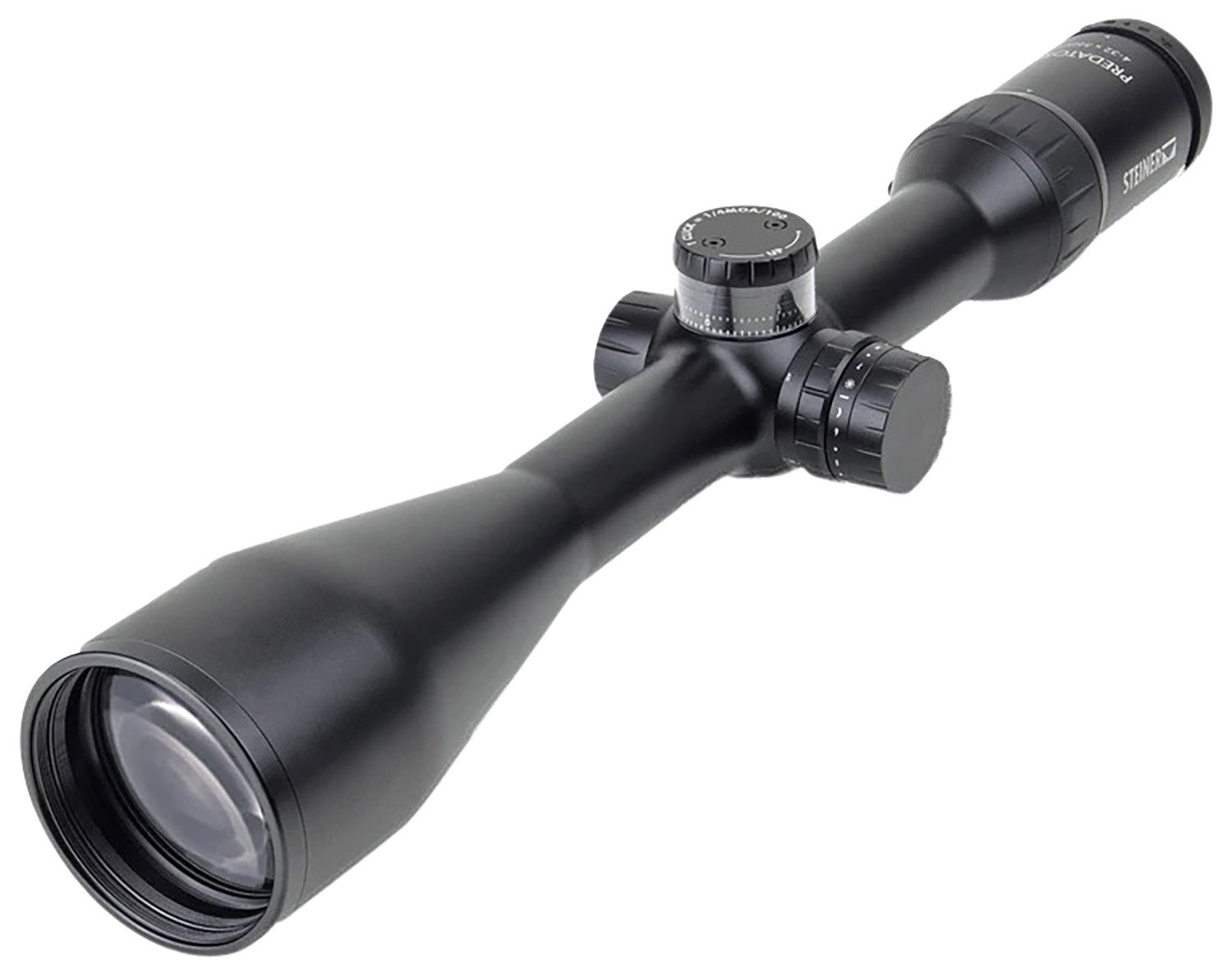 Steiner 3004 Predator Black 4-32x56mm 30mm Tube Illuminated E3 Ballistic Reticle Second Focal Plane Steiner 3004 Predator Black 4-32x56mm 30mm Tube Illuminated E3 Ballistic Reticle Second Focal Plane