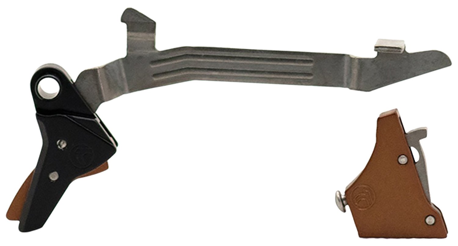 Timney Triggers ALPHAGLOCK34LRGBRNZE Alpha Competition 45 ACP/10mm Auto, Bronze Straight Trigger, Compatible w/Glock Gen3-4 Timney Triggers ALPHAGLOCK34LRGBRNZE Alpha Competition 45 ACP/10mm Auto, Bronze Straight Trigger, Compatible w/Glock Gen3-4