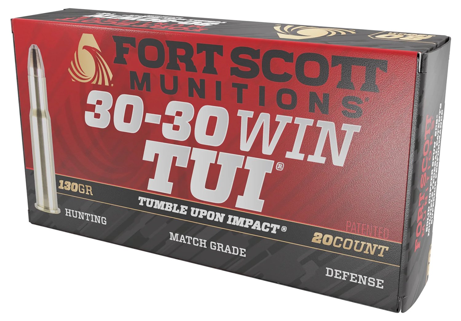 Fort Scott Munitions 3030130SCV Tumble Upon Impact (TUI) Rifle 30-30Win 130gr Solid Copper Spun 20 Per Box/10 Case Fort Scott Munitions 3030130SCV Tumble Upon Impact (TUI) Rifle 30-30Win 130gr Solid Copper Spun 20 Per Box/10 Case