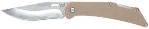 Schrade 1159301 Slingshot Lockback Folder 4" Recurve Clip Point/Satin AUS-10 Blade 5" G10 Handle