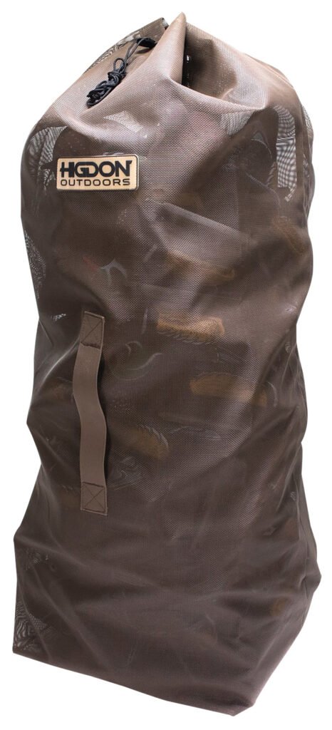 Higdon Outdoors 37179 Decoy Bag  Large Black PVC Coated Mesh 51″ x 18″ x 15″ Holds up to 56 Standard Decoys
