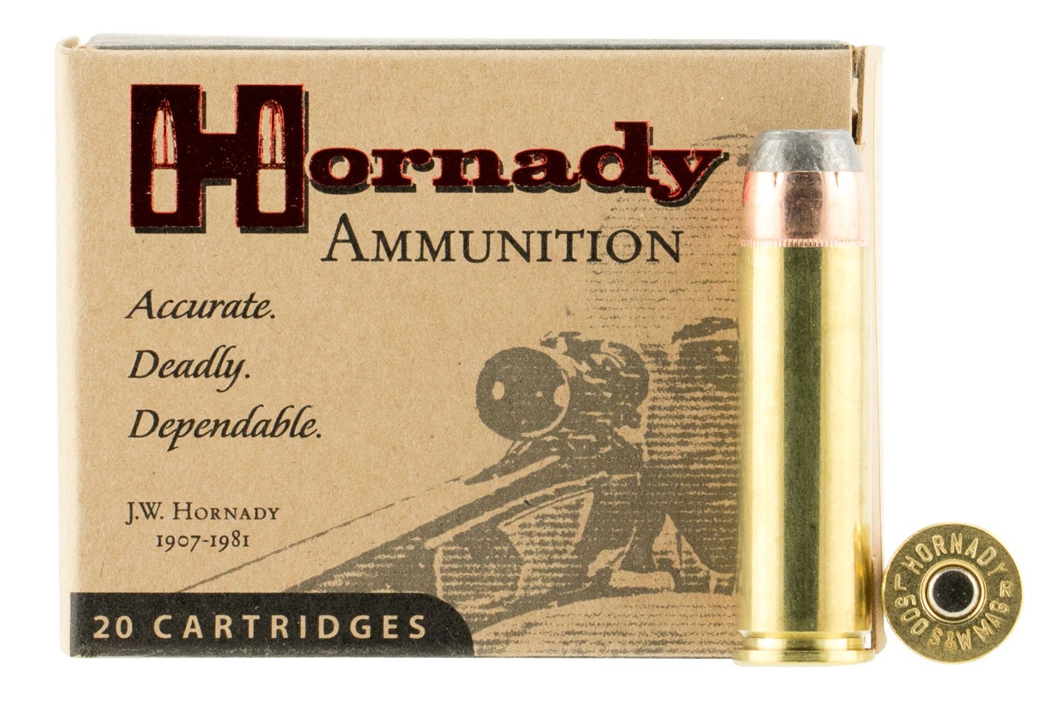 Hornady 9252 Custom 500S&WMag 500gr Hornady XTP Flat Point 20 Per Box/10 Case Hornady 9252 Custom 500S&WMag 500gr Hornady XTP Flat Point 20 Per Box/10 Case
