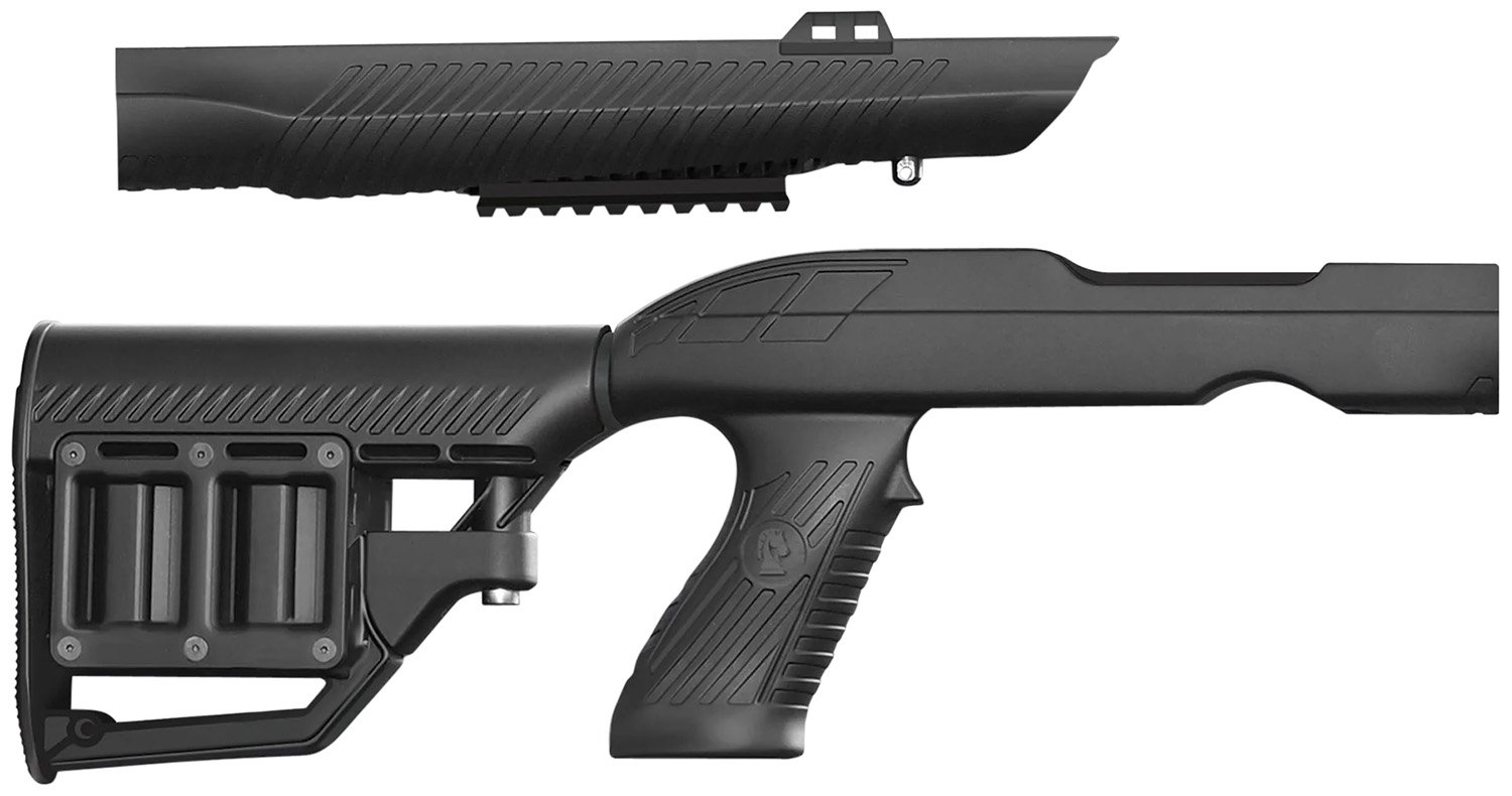 ADAPTIVE TACTICAL AT02020 Tac-Hammer RM4 Black Synthetic, Adjustable Stock with Magazine Compartments, Stowaway Accessory Rail, Fits Ruger 10/22 Takedown (Factory Tapered Barrel) ADAPTIVE TACTICAL AT02020 Tac-Hammer RM4 Black Synthetic, Adjustable Stock with Magazine Compartments, Stowaway Accessory Rail, Fits Ruger 10/22 Takedown (Factory Tapered Barrel)