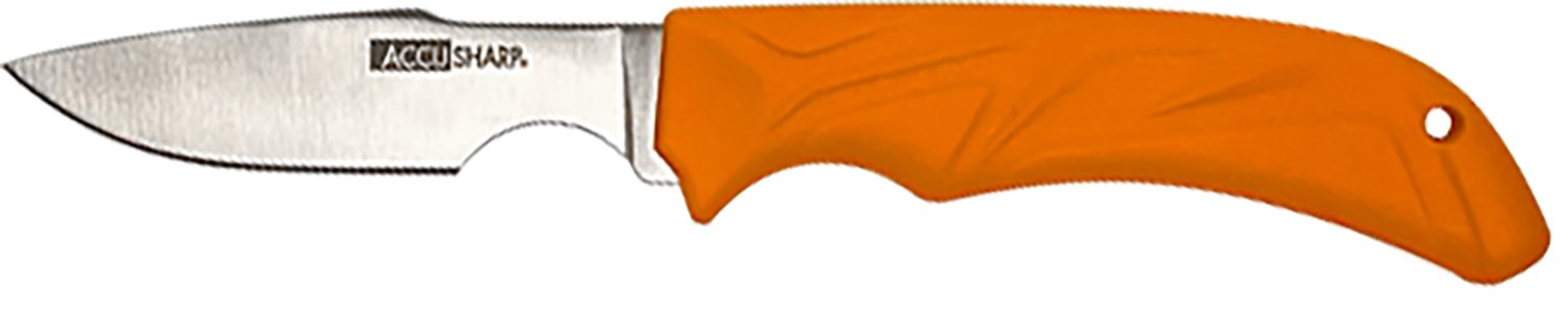 AccuSharp 731C Caping Fixed Caping 3.50″ Stainless Steel Blade/Blaze Orange Ergonomic Anti-Slip Handle AccuSharp 731C Caping Fixed Caping 3.50″ Stainless Steel Blade/Blaze Orange Ergonomic Anti-Slip Handle