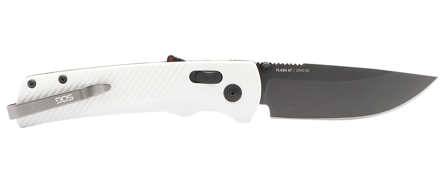 S.O.G SOG11181041 Flash AT 3.45″ Folding Straight Back Plain TiNi Cryo D2 Steel Blade, Concrete Gray Textured GRN Handle S.O.G SOG11181041 Flash AT 3.45″ Folding Straight Back Plain TiNi Cryo D2 Steel Blade, Concrete Gray Textured GRN Handle