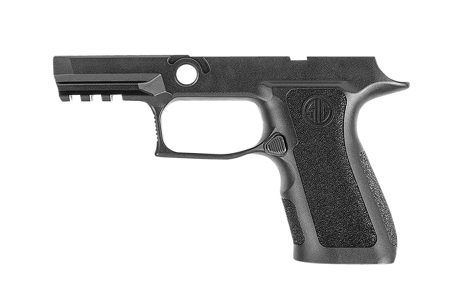 Sig Sauer GRIPMODXC943SMBLK P320 Grip Module X-Series Compact (Small Size Module), 9mm Luger/40 S&W/357 Sig, Black Polymer, Fits Sig P320 (3.60″ & 3.90″) Sig Sauer GRIPMODXC943SMBLK P320 Grip Module X-Series Compact (Small Size Module), 9mm Luger/40 S&W/357 Sig, Black Polymer, Fits Sig P320 (3.60″ & 3.90″)