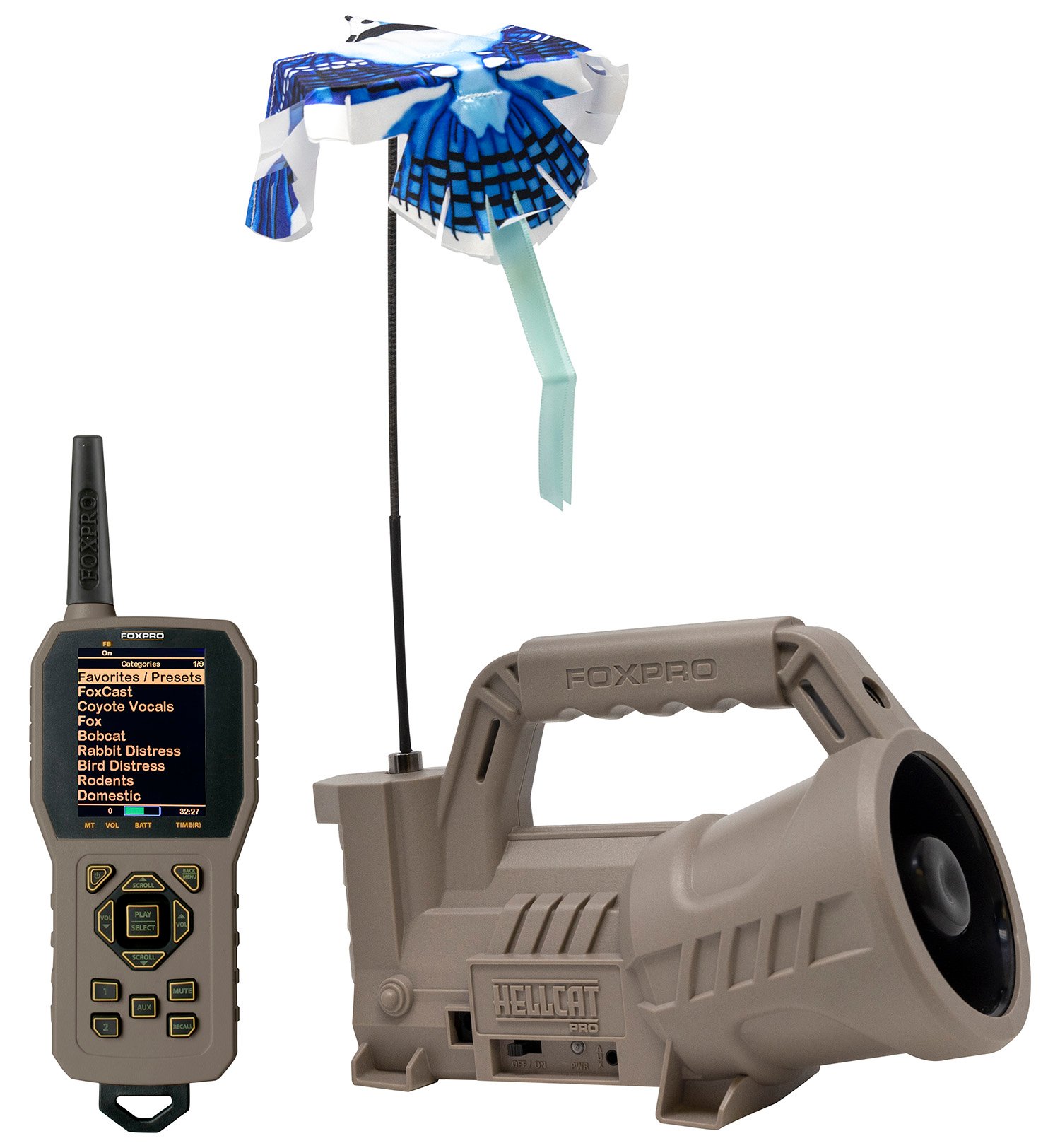 Foxpro HELLCATPRO Hellcat Pro Digital Call Attracts Predators Features TX1000 Transmitter Tan ABS Polymer Foxpro HELLCATPRO Hellcat Pro Digital Call Attracts Predators Features TX1000 Transmitter Tan ABS Polymer