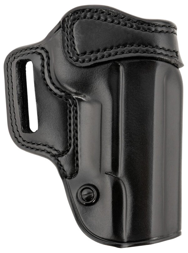 Galco AV212RB Avenger  OWB Black Leather Fits 1911 5″ Belt Slide, Right Hand