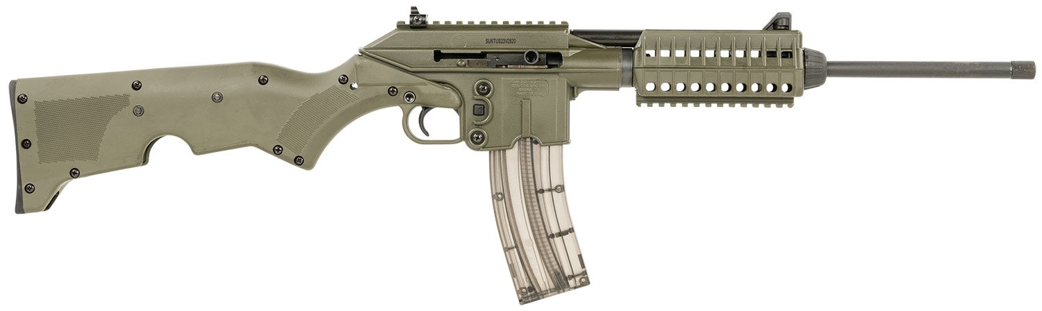 Kel-Tec SU22CAGRN SU22 Full Size 22 LR 26+1 16.10″ Black Threaded Barrel, OD Green Picatinny Rail Polymer Receiver, OD Green Synthetic w/Storage Compartment Stock Kel-Tec SU22CAGRN SU22 Full Size 22 LR 26+1 16.10″ Black Threaded Barrel, OD Green Picatinny Rail Polymer Receiver, OD Green Synthetic w/Storage Compartment Stock