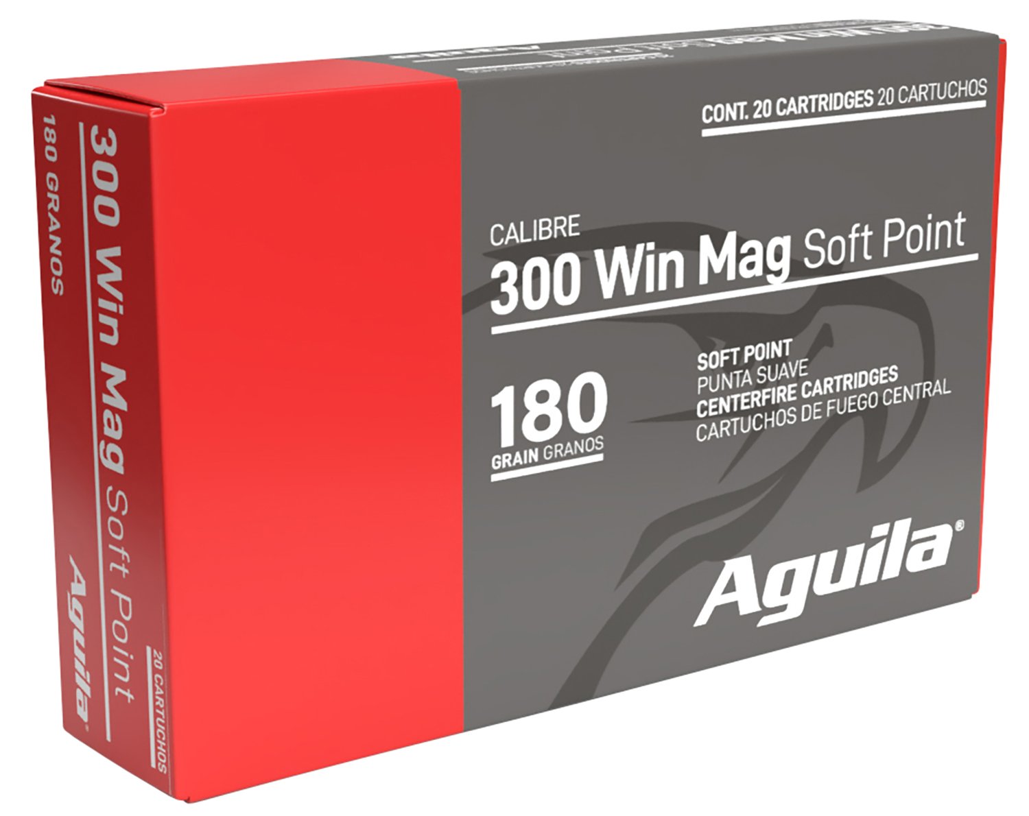Aguila 82044AG 300Win Mag 180gr InterLock Boat Tail Soft Point 20 Per Box/10 Case Aguila 82044AG 300Win Mag 180gr InterLock Boat Tail Soft Point 20 Per Box/10 Case