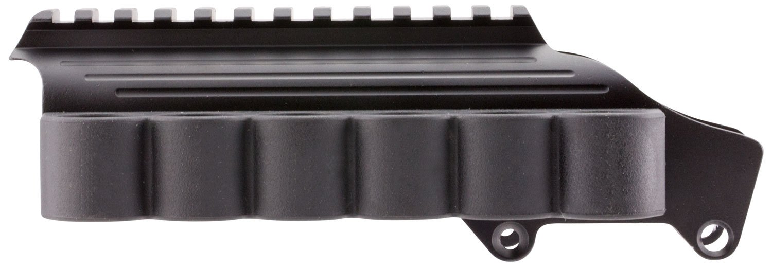 TacStar 1081035 Sidesaddle Rail Mount Remington 870/1100/1187 12 Gauge 6rds Black Polymer w/Aluminum Mounting Plate