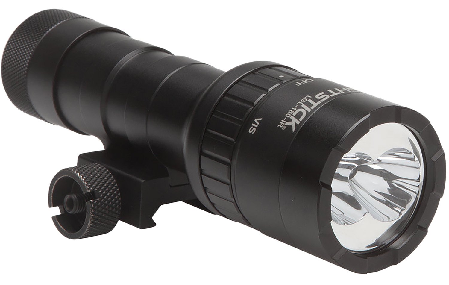 Nightstick LGL180IR Dual-Beam Long Gun Light Kit with IR Illuminator Black Anodized Hardcoat 1100 Lumens White LED 940 nM Infrared Nightstick LGL180IR Dual-Beam Long Gun Light Kit with IR Illuminator Black Anodized Hardcoat 1100 Lumens White LED 940 nM Infrared