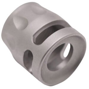 True Precision Inc TPSMICROSS Micro Compensator S-Type Satin Stainless 416R Stainless Steel 1/2"x28 Threads 9mm/380 ACP