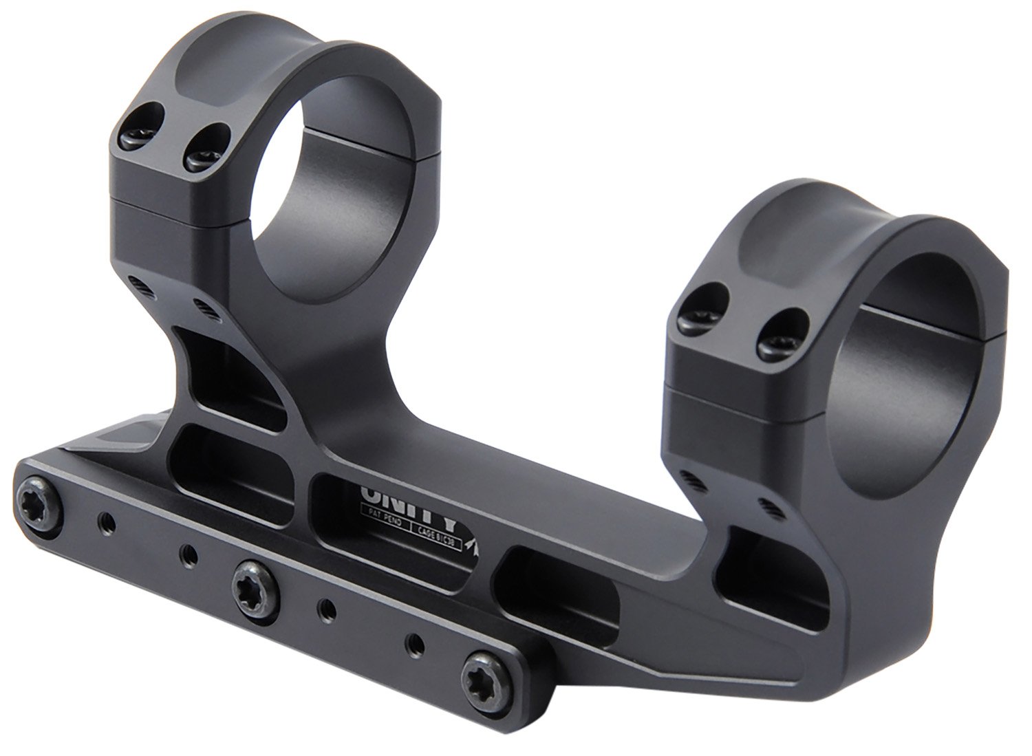 Unity Tactical LLC FSTS30205B Fast LPVO Scope Mount/Ring Combo 30mm Black Anodized Unity Tactical LLC FSTS30205B Fast LPVO Scope Mount/Ring Combo 30mm Black Anodized