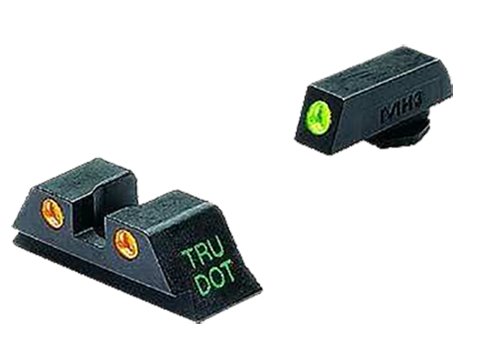 Meprolight USA 102223301 Tru-Dot Sight Set Green Tritium Front/Orange Tritium Rear, Compatible w/Glock 10mm/45 ACP Meprolight USA 102223301 Tru-Dot Sight Set Green Tritium Front/Orange Tritium Rear, Compatible w/Glock 10mm/45 ACP