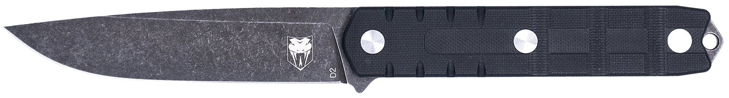 CobraTec Knives CTOWBLKDNS Outdoor Warrior 4.50″ Fixed Drop Point Plain Stonewashed D2 Steel Blade, 4.75″ Black Textured G10 Scales Handle CobraTec Knives CTOWBLKDNS Outdoor Warrior 4.50″ Fixed Drop Point Plain Stonewashed D2 Steel Blade, 4.75″ Black Textured G10 Scales Handle
