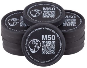 Firebird USA M50 Moderated  Moving Trajectory/Static Universal Firearm Low Noise 50mm/ 10 Pack