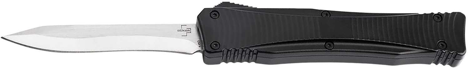 Boker 06EX245 Falcon 2.0 Pocket 3.35" Plain D2 Steel Blade Black Aluminum Handle
