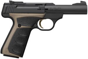 Browning 051603490 Buck Mark Micro Bull 22 LR 10+1 4" Matte Blued  Bull Barrel, Matte Black Serrated Slide, Matte Black Aluminum Frame, UFX Overmolded Grip