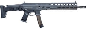 Grand Power 810091157961 Stribog SP9A1 9mm Luger Picatinny Rail, Black Polymer Grip