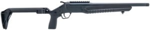 Rossi LWC0556-BKFS LWC  5.56x45mm NATO Single Shot 16.50″ Black Oxide Threaded Barrel, Black Picatinny Rail Alloy Steel Receiver, Folding Black Polymer Stock