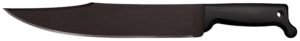 Cold Steel CS97BWM12S Bowie  12" Black Matte Baked-On Anti Rust 65Mn Carbon Steel Blade, Black Polypropylene Handle, 17.63" Long, Includes Sheath