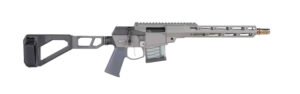 Q LLC MINIFIX55612INPISTOL Mini Fix  5.56 NATO 12″ Gray Tapered Threaded Barrel, M-LOK Handguard, Gray Picatinny Rail Receiver, Adj Folding Stock,   Polymer Grip