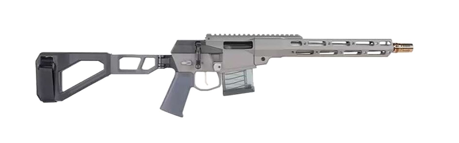 Q LLC MINIFIX55612INPISTOL Mini Fix 5.56 NATO 12″ Gray Tapered Threaded Barrel, M-LOK Handguard, Gray Picatinny Rail Receiver, Adj Folding Stock, Polymer Grip Q LLC MINIFIX55612INPISTOL Mini Fix 5.56 NATO 12″ Gray Tapered Threaded Barrel, M-LOK Handguard, Gray Picatinny Rail Receiver, Adj Folding Stock, Polymer Grip