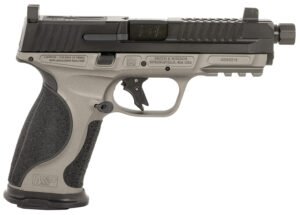 Ed Brown MPFTACT Fueled M&P Tactical 9mm Luger 19+1 4.75″ Black Nitride Match Grade Threaded Barrel, Black Nitride Optic Cut/Serrated Stainless Steel Slide
