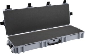 Pelican VCV8000000GRY Vault Double Rifle Case 53″ Gray Polyethylene Foam Weather Resistant