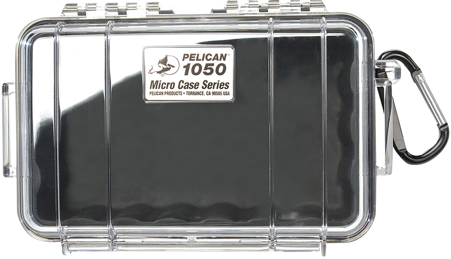 Pelican 1050025100 Micro Case Black/Clear Polycarbonate 7.99" Long