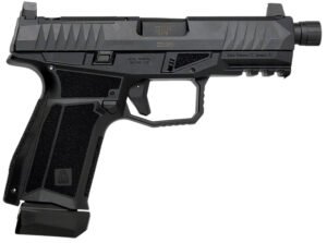 Global Ordnance LLC 815537024791 Delta M Gen2 9mm Luger 15+1 4″ Black Threaded Barrel, Black Nitride Optic Cut/Serrated Slide, Black Frame, Ambidextrous
