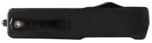 Templar Knife MZBR321 Premium Weighted  Slim 3.16″ OTF Drop Point Plain Black Oxide Stonewashed Powder Coated D2 Steel Blade, 4.93″ Black Aluminum/Rubber Handle