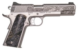Cnc Firearms CNCWILDLIFE45 Kimber 1911 Wildlife Sports South Exclusive 45 ACP 7+1 5″ Burled Maple Wood Grip