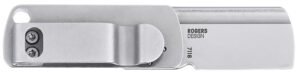CRKT 7118 Box Key EDC 1.24″ Folding Plain Stonewashed 12C27 Sandvik SS Blade, Stainless Steel Handle