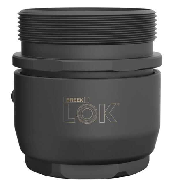 Breek Arms BRK4300 Breek LOK 3QD  Fits 1.375"x24 TPI Titanium DLC Black