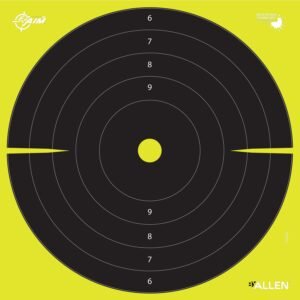 Allen 15214-30 EZ Aim Splash  Bullseye Hanging Paper Black/Chartreuse 30Pack