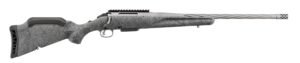 Ruger 46991 American II  350 Legend 5+1 20″ Gun Metal Gray Cerakote Spiral Threaded Barrel, Gun Metal Gray Cerakote Alloy Steel Drilled & Tapped Receiver, Gray Splatter Adj LOP Synthetic Stock