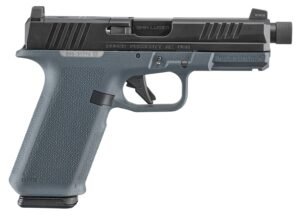 Ruger 19447 RXM  9mm Luger 17+1 4.50″ Black FNC Nitride Alloy Steel Threaded Barrel & Optic Ready/Serrated Slide, Stealth Gray Polymer Frame w/Accessory Rail, Textured Grip, RMR/RMSc/DeltaPoint Pro Fo