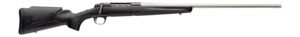 Browning 036118226 X-Bolt 2 Western Hunter Special Full Size 30-06 Springfield 4+1 22" Matte Stainless Threaded Barrel, Matte Stainless Steel Drilled & Tapped Receiver, Black Adj Comb Synthetic, Stock