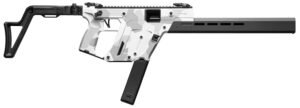 Kriss USA KV103CAD00 Vector CRB Gen3 10mm Auto 33+1 16″ Black Nitride Threaded Barrel, Arctic Delta Cerakote Receiver w/Picatinny Rail, M-LOK Handguard, Adjustable Folding Black Stock, White Polymer G