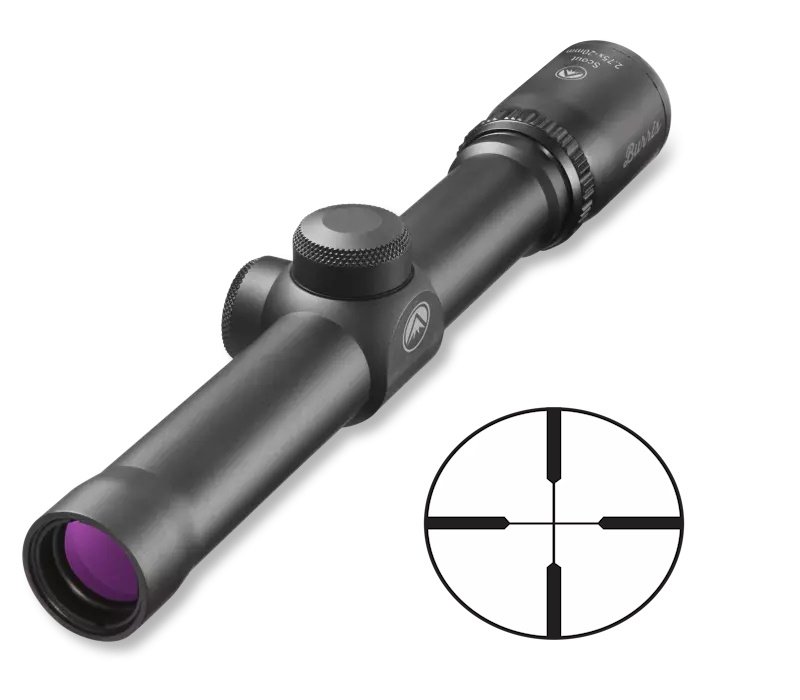 BURRIS OPTICS SCOUT 2.75X20MM HEAVY PLEX BURRIS OPTICS SCOUT 2.75X20MM HEAVY PLEX