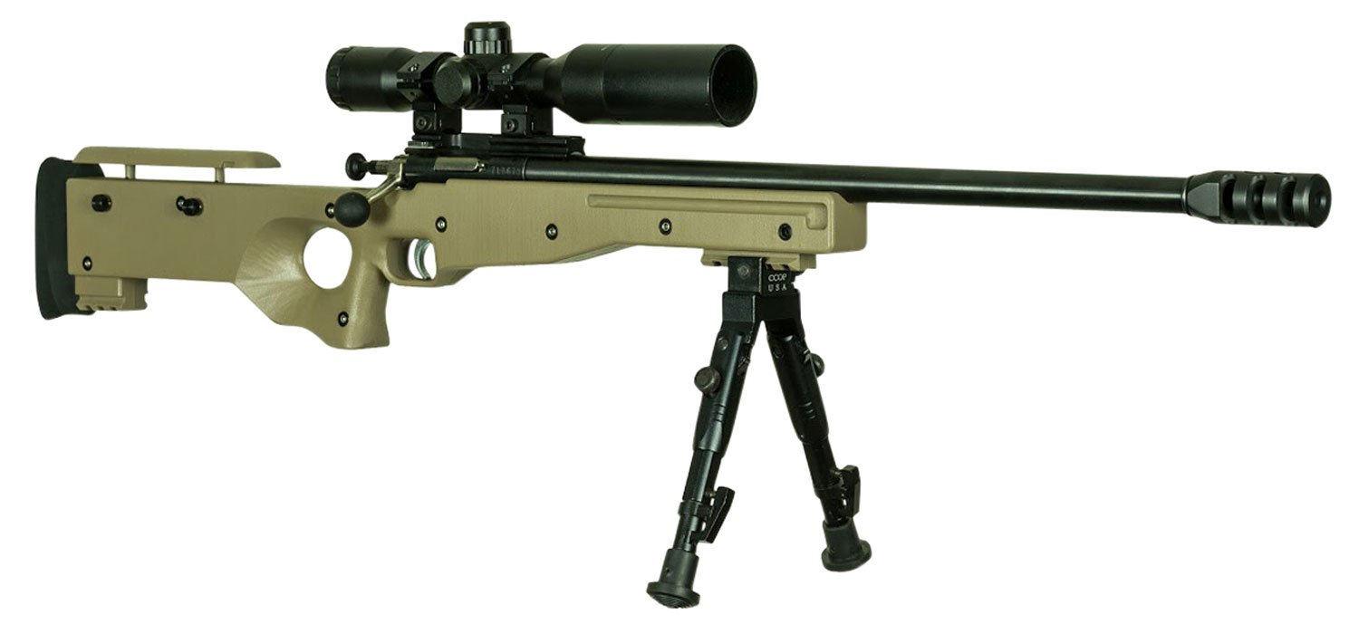 Crickett KSA2152 CPR Complete Package Youth 22 LR 1rd 16.12" Threaded Bull Barrel w/Muzzle Brake, Adjustable Cheek Comb FDE Synthetic Stock, 10 3/8"-11 1/8" LOP, Integrated Buttstock & Forend Crickett