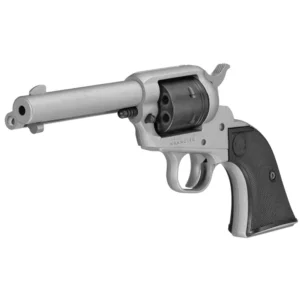 RUGER WRANGLER 22LR S/A 4.6″ REVOLVER SILVER CER