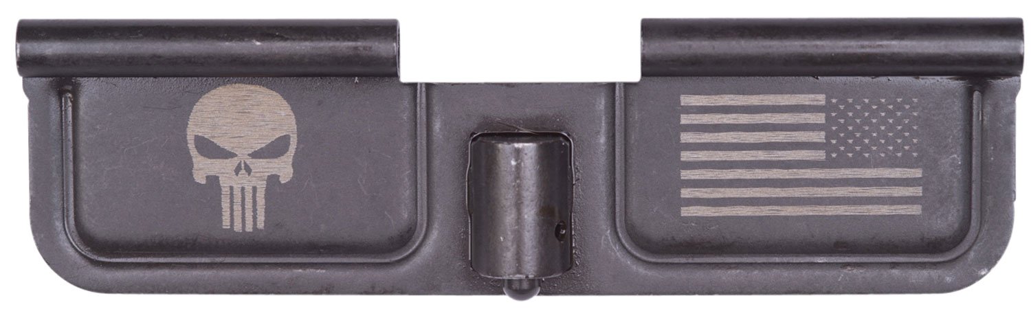 Spikes SED7005 Ejection Port Door Punisher and Flag AR-15 Black Phosphate Steel Spikes SED7005 Ejection Port Door Punisher and Flag AR-15 Black Phosphate Steel