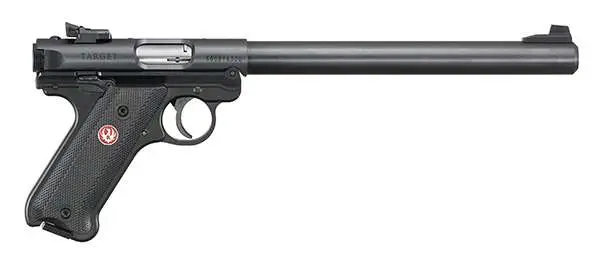 RUGER MRK IV TRGT 22LR 10" BLUED CHCKRD BLK GRP ADJ SIGHT 10RD - Image 3