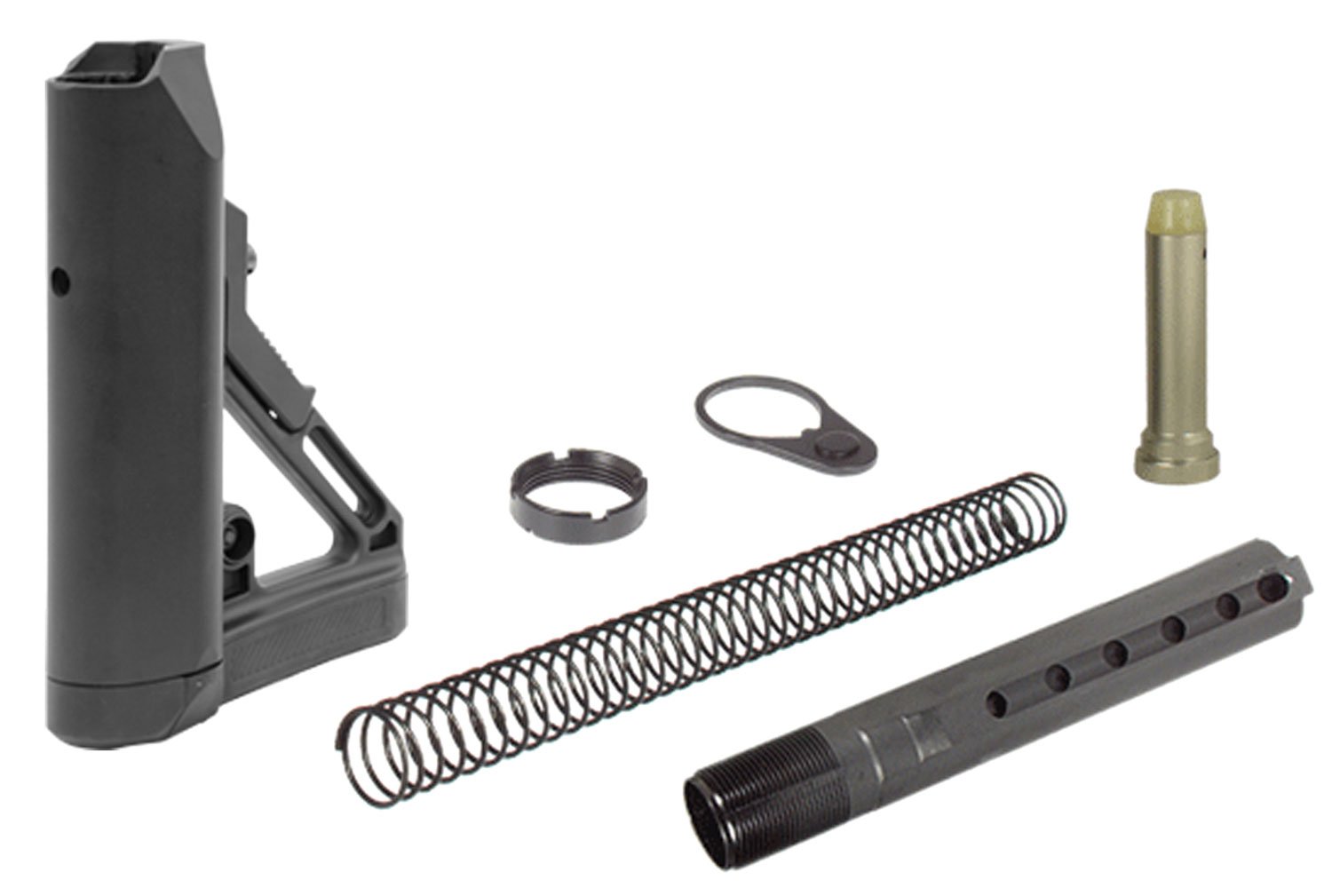 UTG Pro RBUS1BM Mil-Spec OPS Ready S1 Stock Kit Black Synthetic 6 Position for AR-15, M16 UTG Pro RBUS1BM Mil-Spec OPS Ready S1 Stock Kit Black Synthetic 6 Position for AR-15, M16