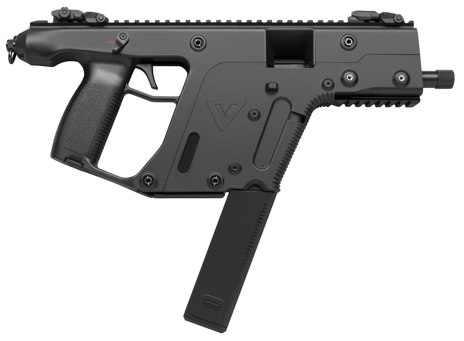 Kriss USA KV90PBL20 Vector SDP Gen2 9mm Luger 40+1 5.50″ Black Nitride Threaded Barrel, Black Polymer Picatinny Rail Receiver, Black Polymer Grip, Glock Mag Compatible Kriss USA KV90PBL20 Vector SDP Gen2 9mm Luger 40+1 5.50″ Black Nitride Threaded Barrel, Black Polymer Picatinny Rail Receiver, Black Polymer Grip, Glock Mag Compatible